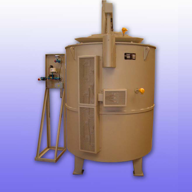HORNOS BATCH CARGA VERTICAL TIPO DE LECHO FLUIDIZADO ELÉCTRICOS O GAS mod. “BV-LF” HORNOS BATCH CARGA VERTICAL TIPO DE LECHO FLUIDIZADO ELÉCTRICOS O GAS mod. “BV-LF”